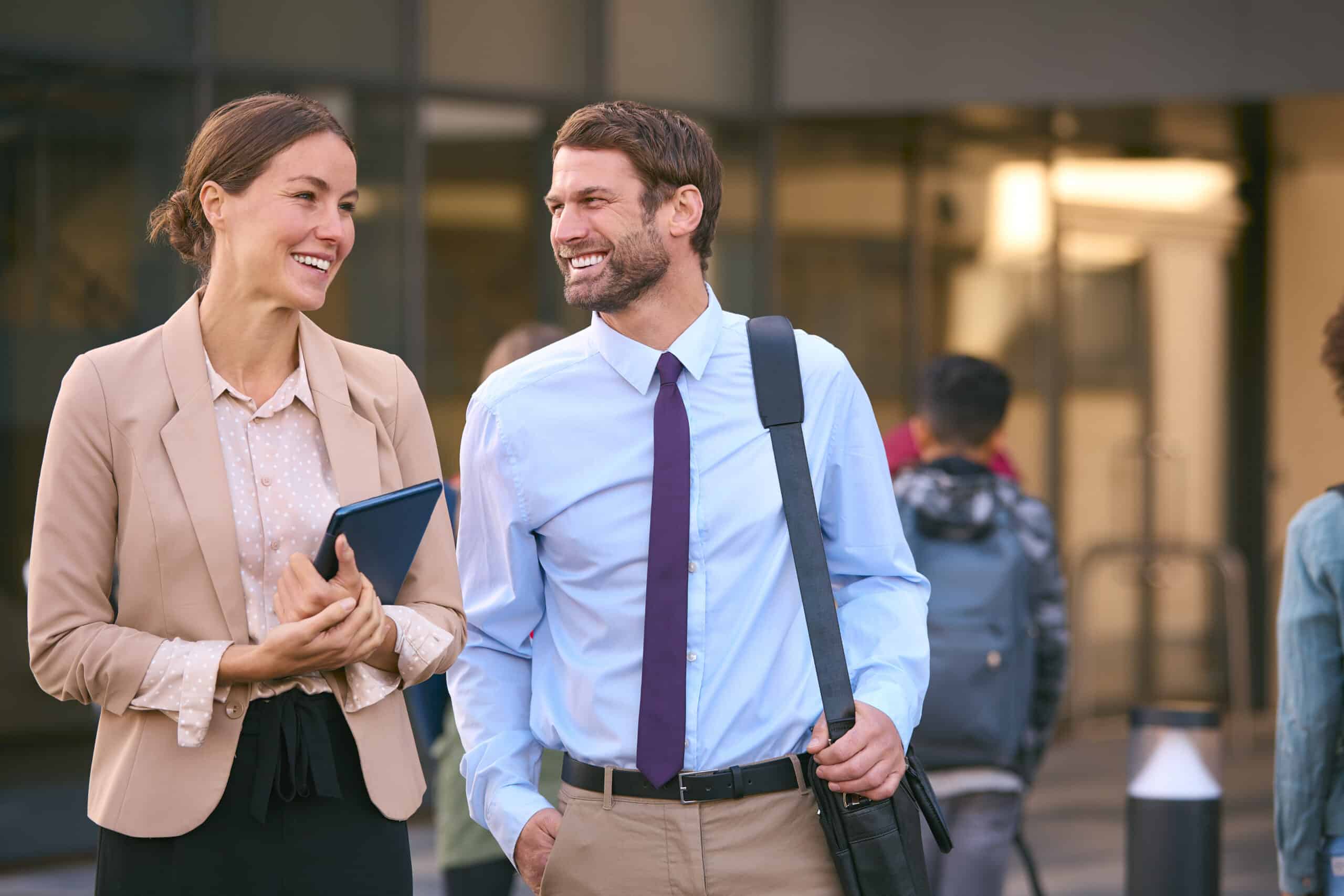 Male And Female talking