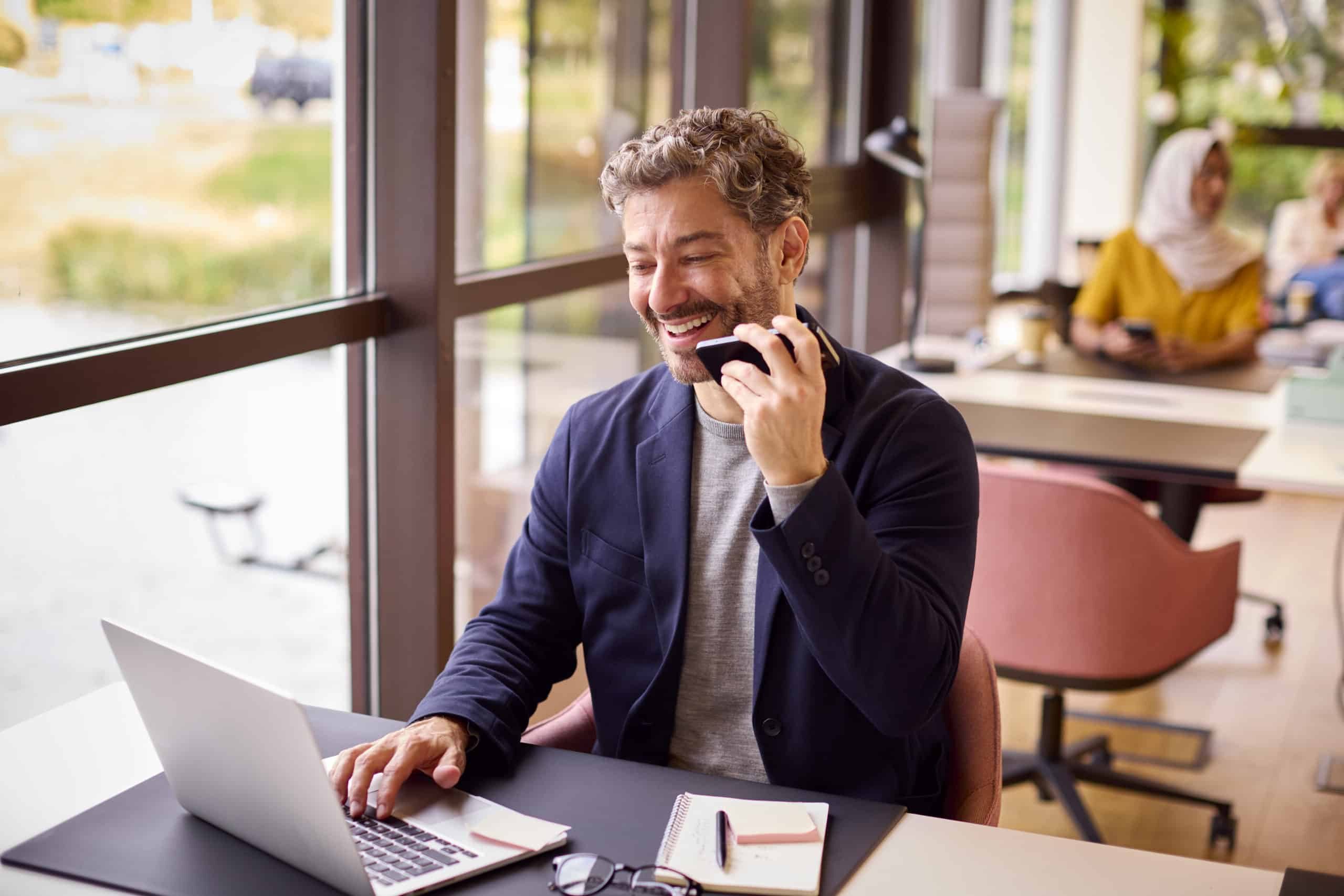 man on laptop booking custom tour and registration
